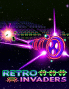 Retro neon invaders