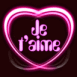 Halo coeur non rose "Je t'aime"