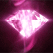 Diamant rose qui tourne