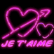 Flche dans le coeur "Je t'aime"