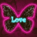 Papillon de nuit "Love"