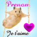 Un hamster te dit "Je t'aime"