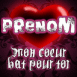 Mon coeur bat pour toi!