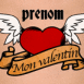 Tatouage vintage "Mon valentin"