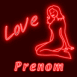 N�on pinup "Love"