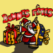 P�re No�l avec mention "Bonnes F�tes"