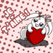 Lapin et coeur "Je t'aime"