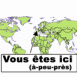 Monde "Vous tes ici"