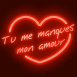 Coeur non "Tu me manques mon amour"