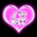 Coeur non rose "J'te kiff"