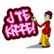 Graffiteur "J'te kiffe!"