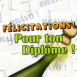 Flicitations pour ton diplme