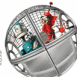 Robots le film: Rodney et Fender dans une boule