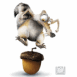 L'�ge de glace: Scrat sautant sur son gland